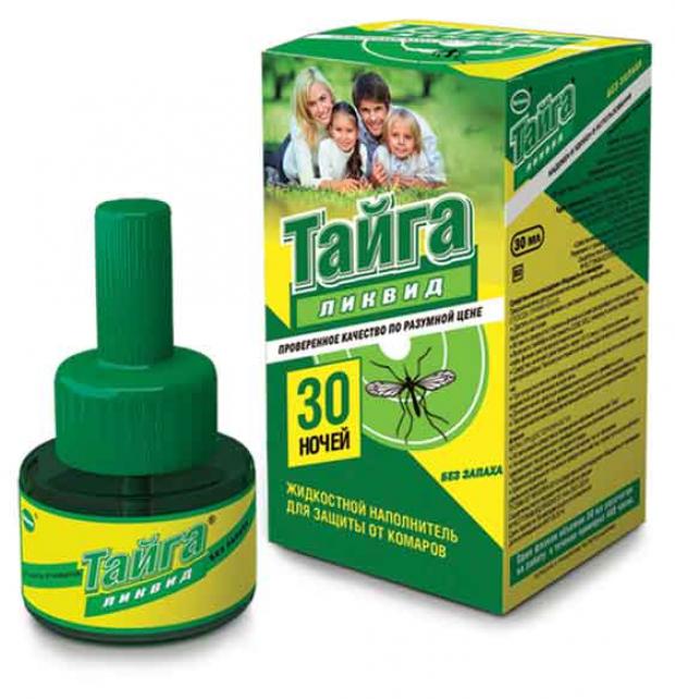 Жидкостной наполнитель от комаров Тайга Ликвид 30 ночей 30 мл 56₽