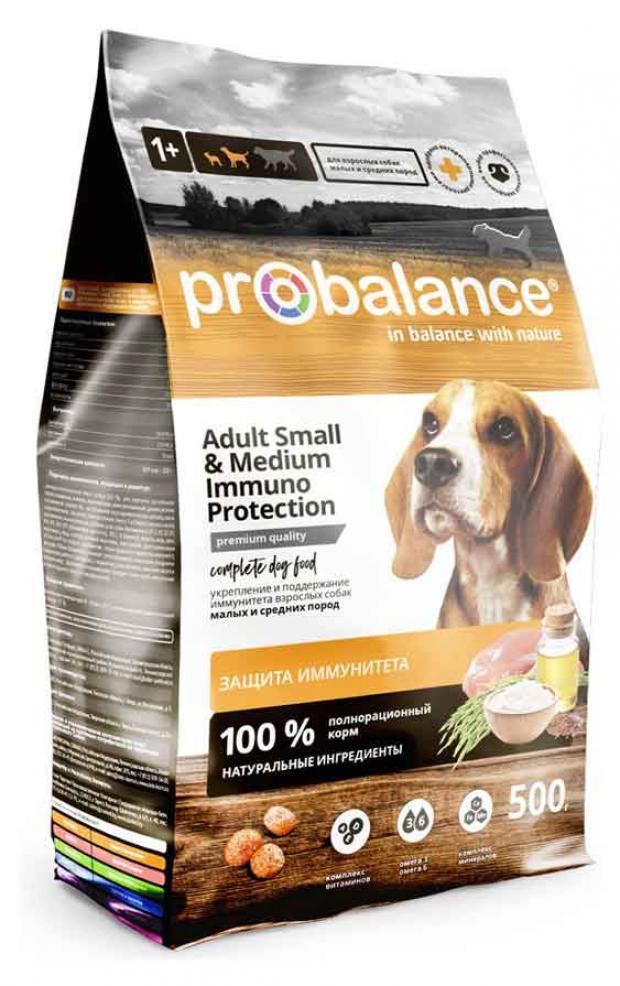 Сухой корм для собак мелких и средних пород Probalance Immuno Adult Small and Medium 500 г 122₽
