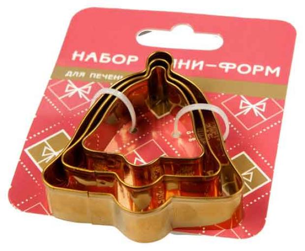 

Набор мини-форм для печенья Kitchen World Новый год, 3 шт