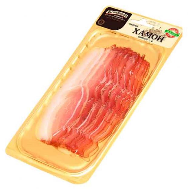 Окорок свиной Егорьевская КГФ Хамон сырокопчёный нарезка 55 г 127₽