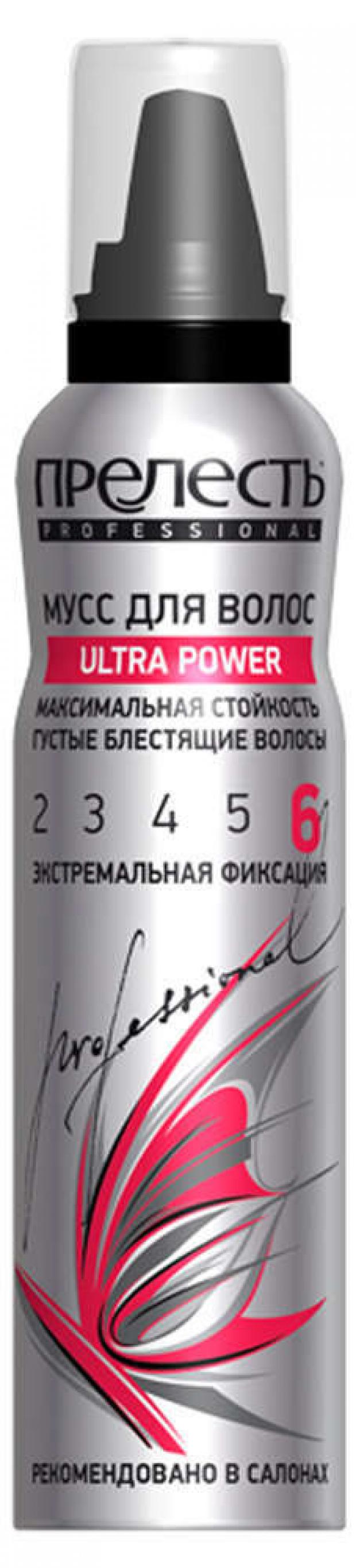 

Мусс для укладки волос «Прелесть» Professional Экстра фиксация, 160 см3