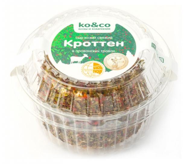 

Сыр мягкий KO&CO Кроттен из козьего молока в прованских травах, 130 г