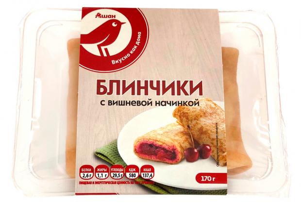 

Блины с вишней АШАН, 170 г