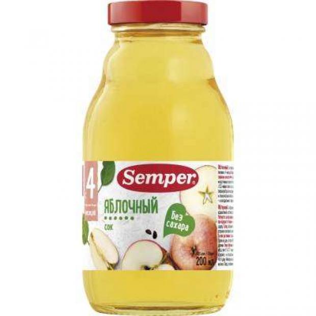 

Сок яблочный Semper с 4 мес, 200 мл