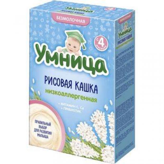 

Каша рисовая «Умница» Безмолочная низкоаллергенная с 4 мес, 200 г