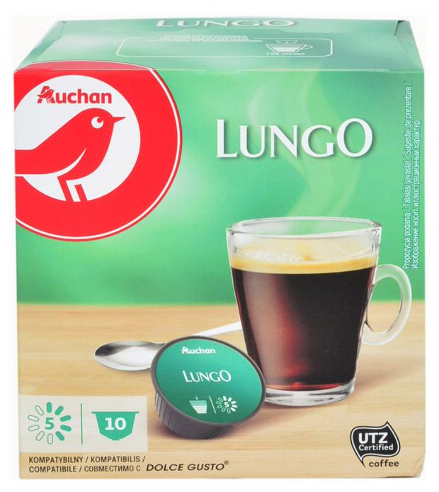 

Кофе в капсулах АШАН Lungo, 10 шт