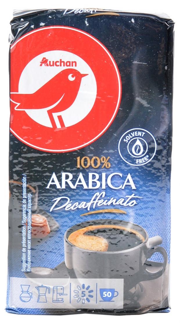 

Кофе молотый АШАН Arabica без кофеина, 250 г
