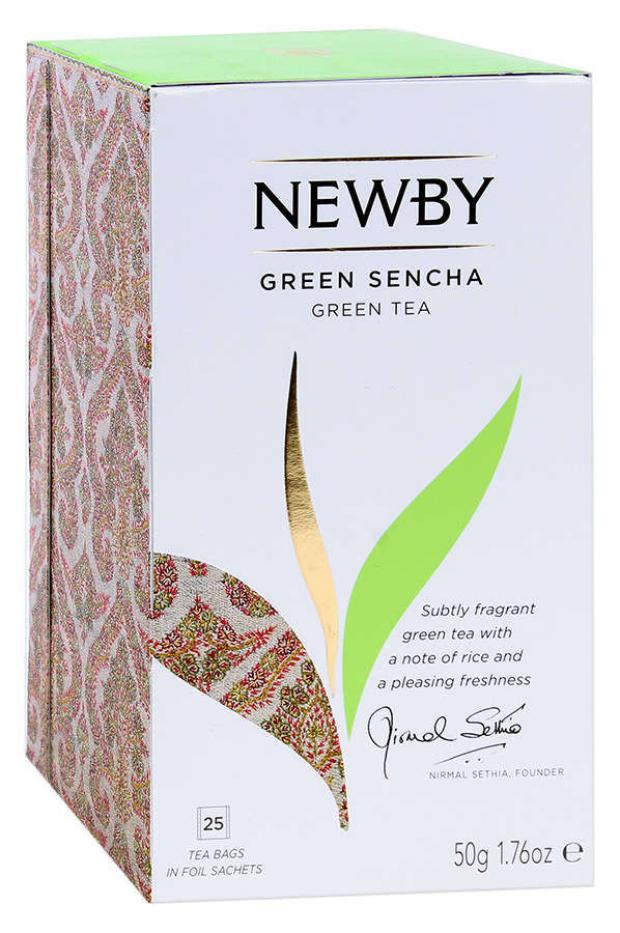 

Чай зеленый Newby Green Sencha в пакетиках, 25х2 г