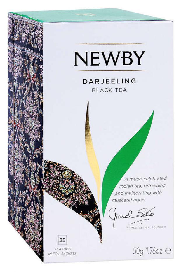 

Чай черный Newby Darjeeling в пакетиках, 25х2 г