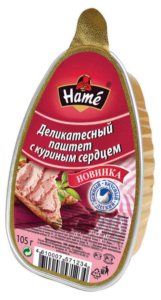 

Паштет Hame с куриным сердцем, 105 г