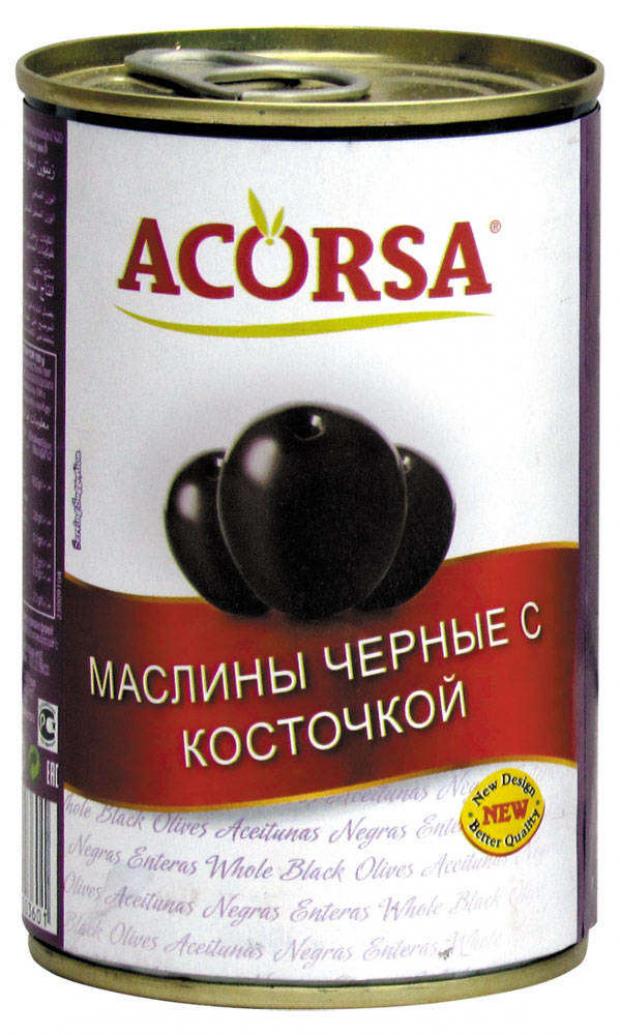 

Маслины черные ACORSA с косточкой, 425 г