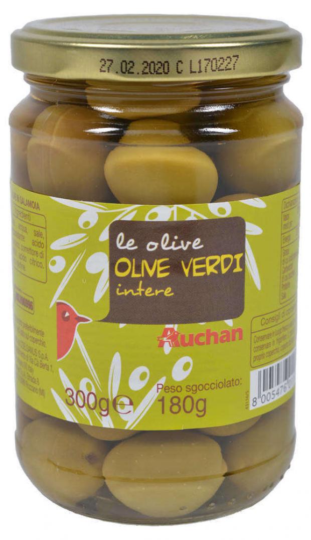 

Оливки зеленые Auchan с косточкой, 300 г