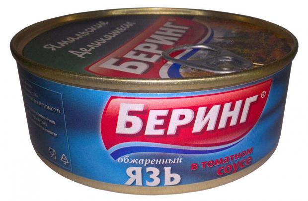 

Язъ обжареный «Беринг» в томате, 240 г