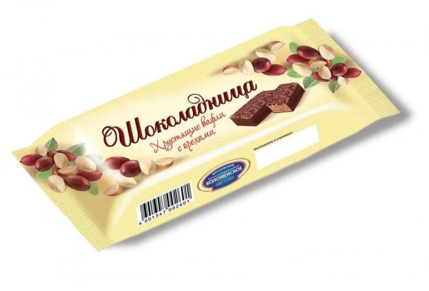 Вафли «Шоколадница» хрустящие с орехами, 40х30 г