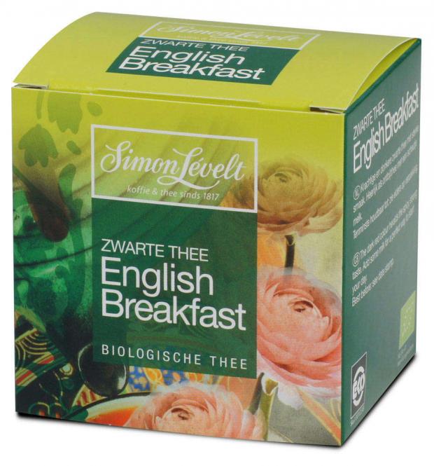 

Чай черный English Breakfast Simon Levelt байховый в пакетиках БИО, 10х1,75 г