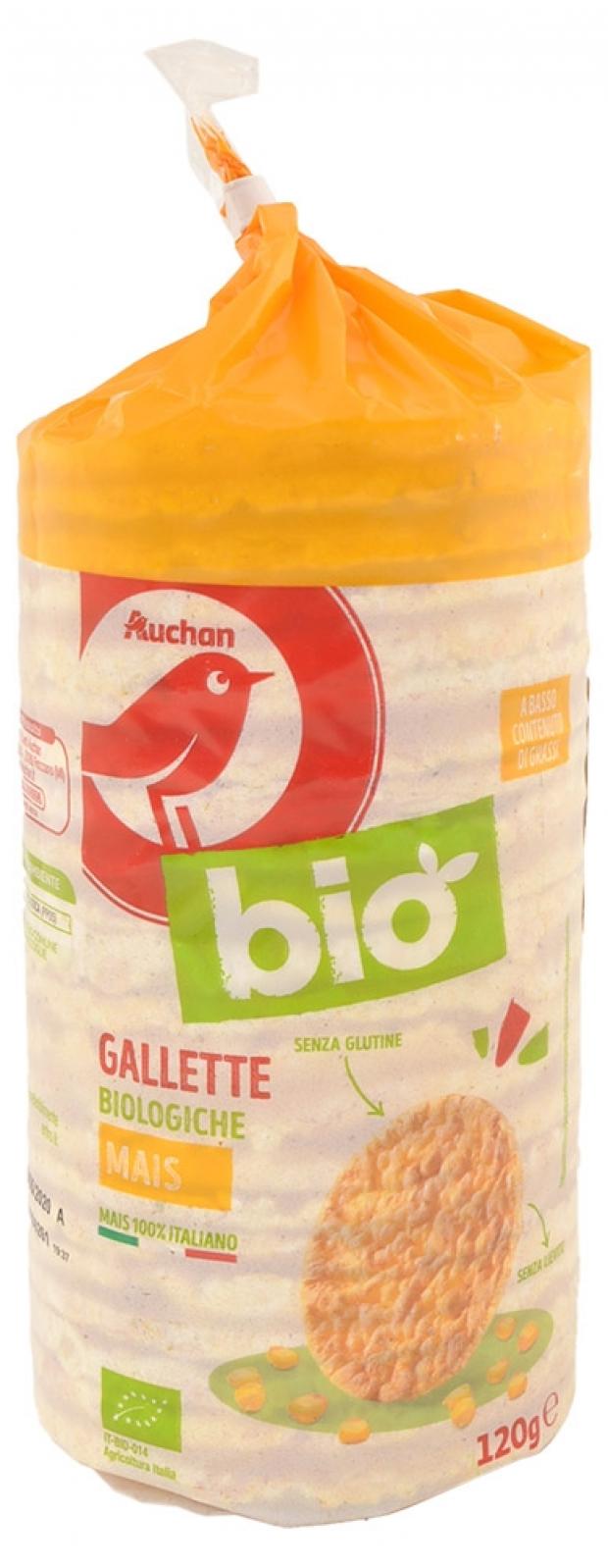 

Хлебцы кукурузные Auchan БИО, 120 г