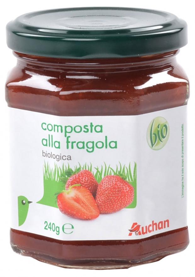 

Джем Auchan клубничный БИО, 240 г
