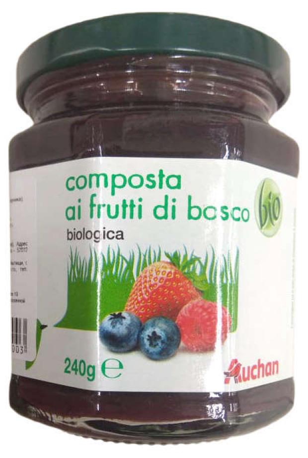 

Джем Auchan ягодный БИО, 240 г