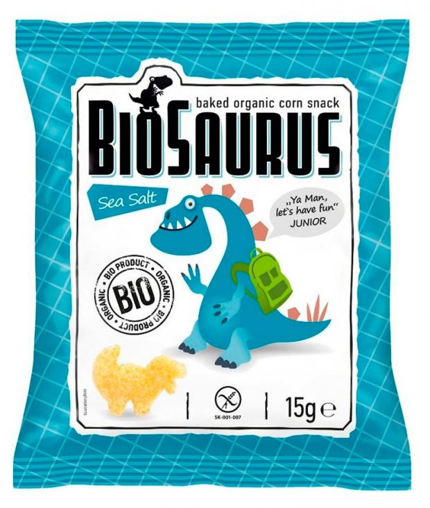 

Снеки Biosaurus кукурузные органические с морской солью БИО, 15 г