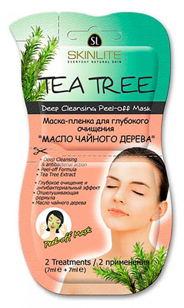 

Маска-пленка для лица Skinlite Масло чайного дерева для глубокого очищения, 14 мл