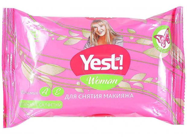 

Влажные салфетки для снятия макияжа Yest!, 20 шт