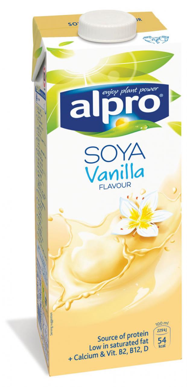 

Напиток соевый Alpro с ванилью обогащенный кальцием и витаминами 1,8%, 1 л