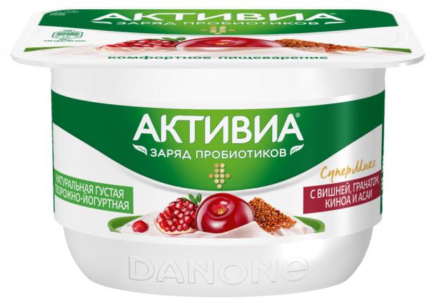 

Творожок «Активиа» с вишней гранатом киноа и асаи, 130 г