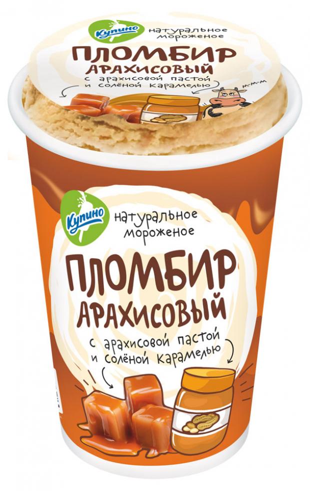 

Мороженое пломбир «Купино» арахисовая паста и соленая карамель 12%, 70 г