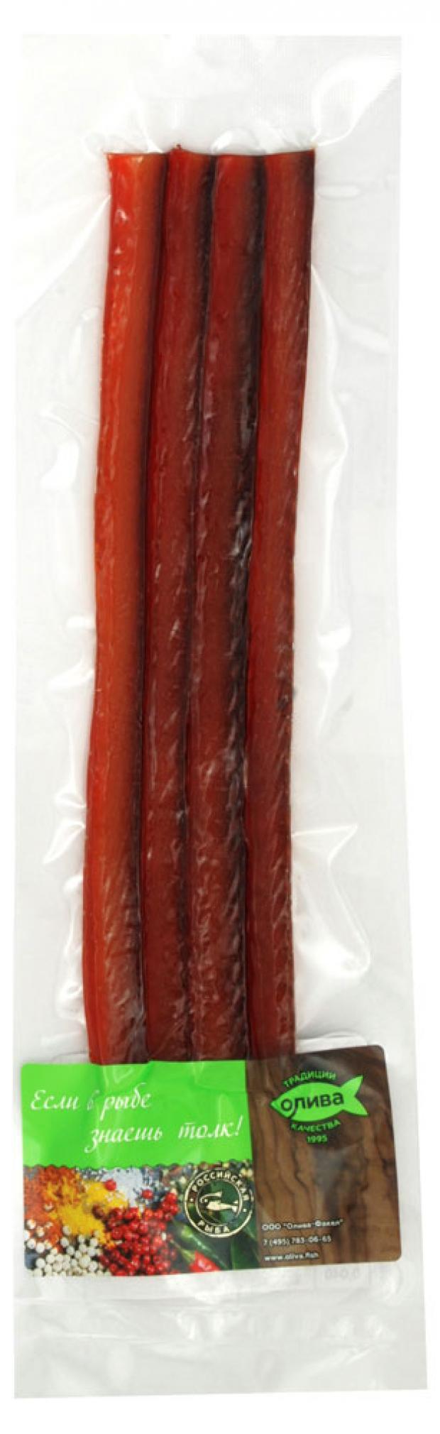 Палочки Олива-Факел из филе горбуши вяленые 40 г 62₽