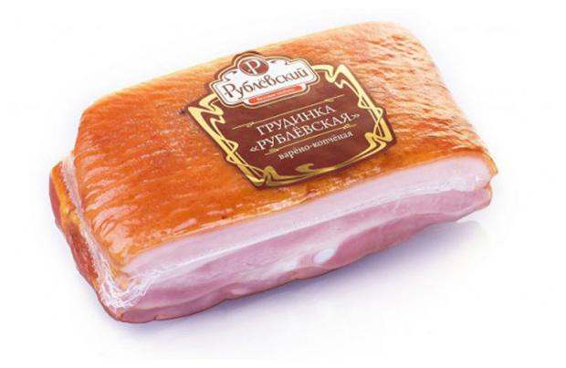 Грудинка «Рублевский» варено-копченая, 300 г