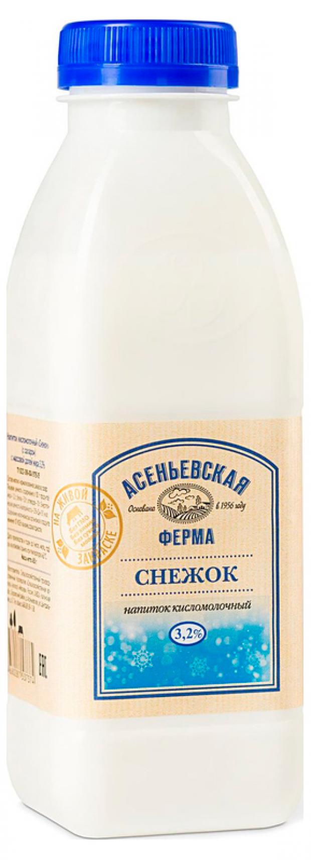 Напиток кисломолочный «Асеньевская ферма» Снежок 3,2%, 450 г