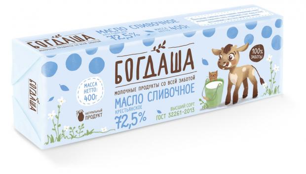 

Масло сливочное «Богдаша» крестьянское 72,5%, 400 г