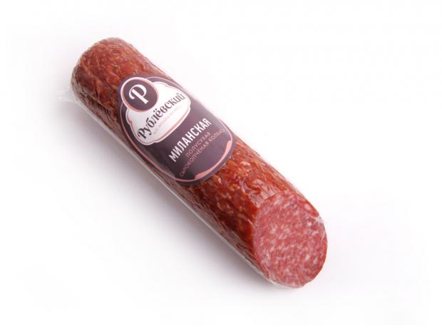 Колбаса сырокопчёная Рублевский Миланская полусухая 270 г 300₽