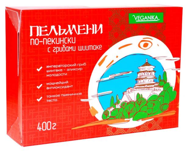 

Пельмени Veganika по-пекински с грибами шиитаке, 400г