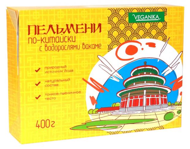 

Пельмени Veganika по-китайски с водорослями вакаме, 400 г