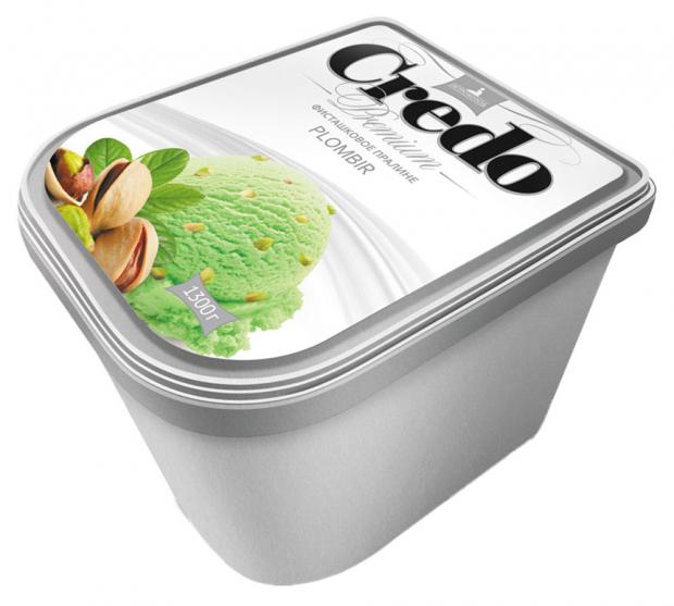 

Мороженое Credo пломбир фисташковое пралине, 1,3 кг