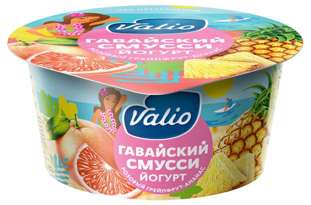 

Йогурт Valio Clean label Гавайский смусси с розовым грейпфрутом и ананасом 2,6%, 140 г