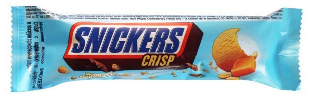 

Мороженое батончик Snickers Crips, 47 г