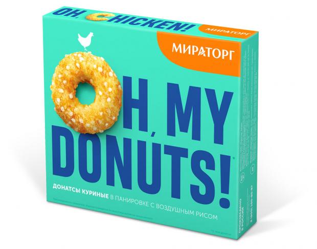 

Донатсы куриные «Мираторг» в панировке с воздушным рисом, 210 г