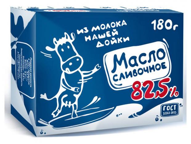 Масло сливочное Нашей дойки 825 200 г 115₽