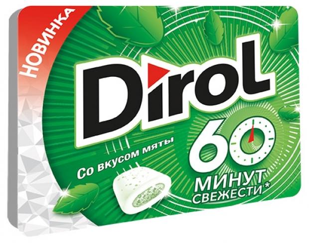 

Резинка жевательная Dirol без сахара со вкусом мяты, 16 г