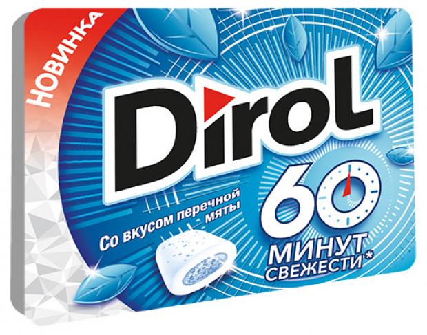 

Резинка жевательная Dirol без сахара со вкусом перечной мяты, 16 г