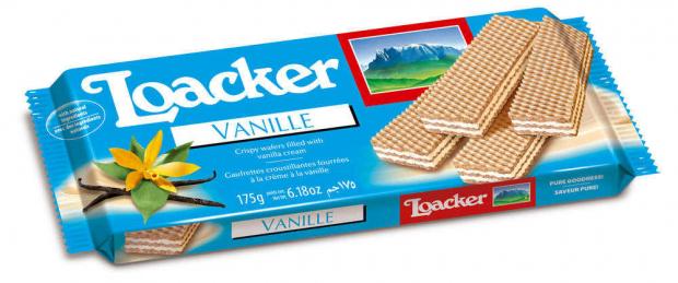 Вафли Loacker с ванильной начинкой, 175 г