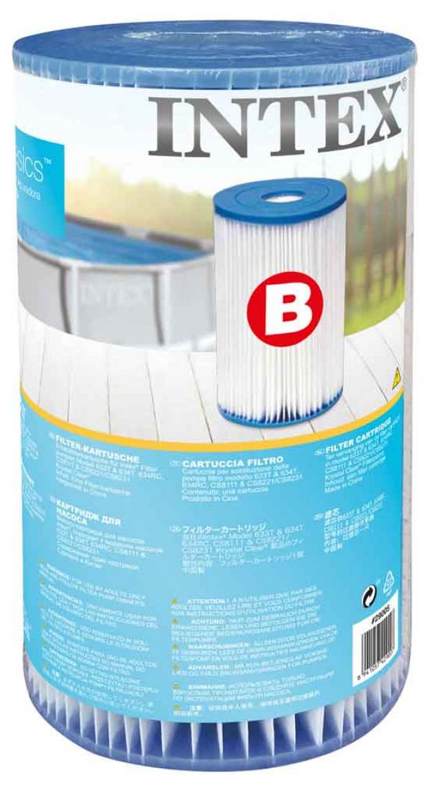 Картридж для фильтра Intex тип B 14х14x25 см 519₽