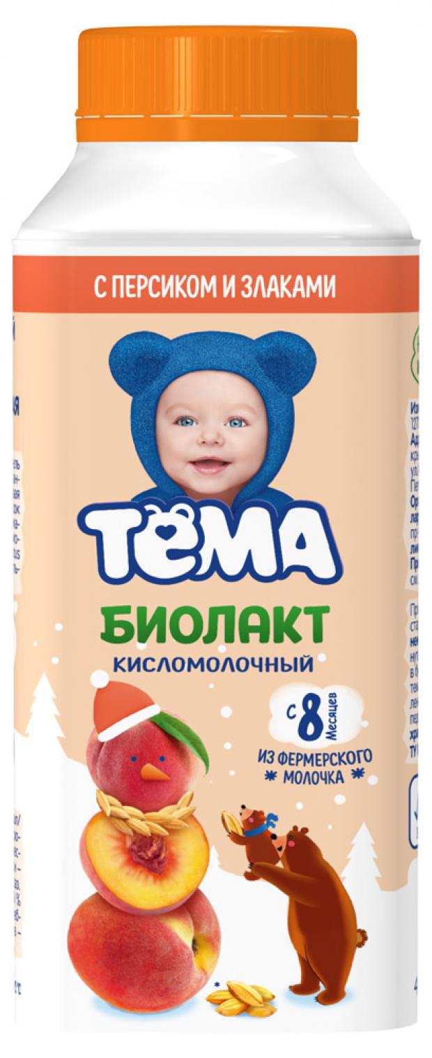 

Биолакт «Тёма» персик злаки с 8 мес, 206 г