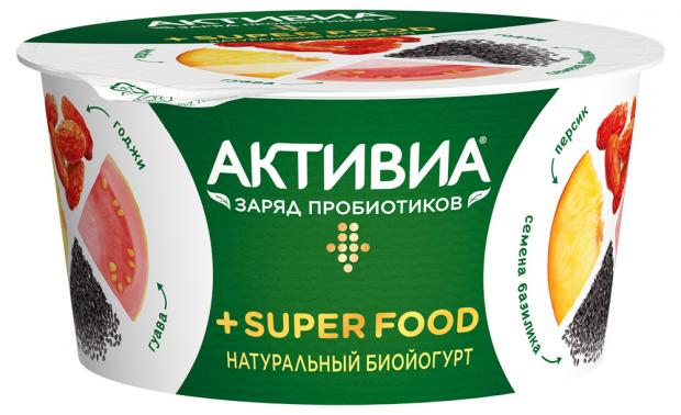 

Йогурт «Активиа» персик гуава годжи и базилик 2.4%, 140 г