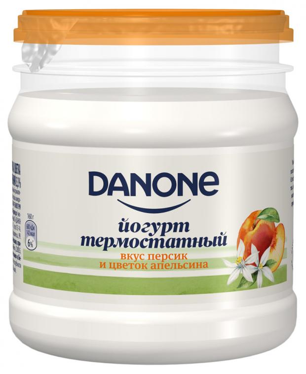 

Йогурт Danone термостатный персик апельсин 3,3%, 160 г