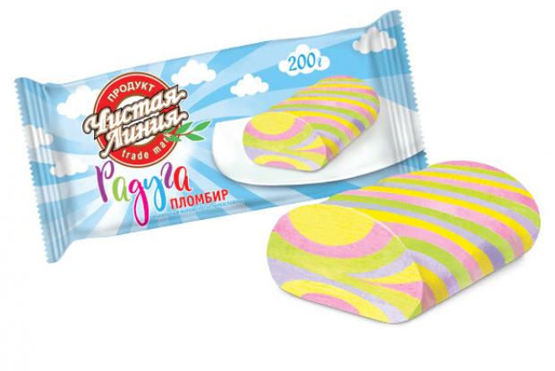 

Мороженое «Чистая Линия» пломбир Радуга, 200 г