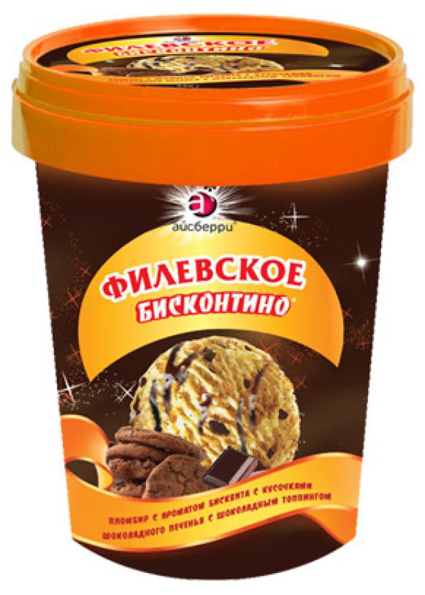Мороженое Филевское Бисконтино с шоколадным топпингом 550 г 281₽
