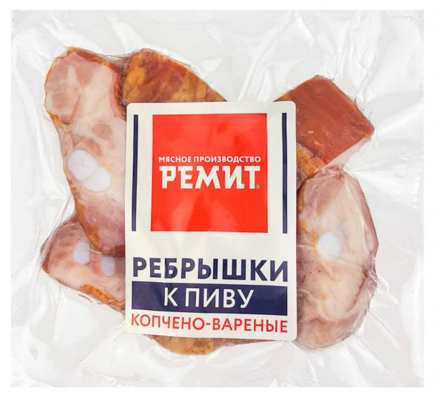 Ребрышки копчено-вареные Ремит к пиву 300 г 170₽